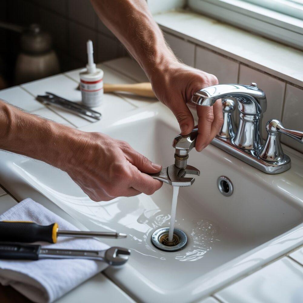 demontaż głowicy kranu