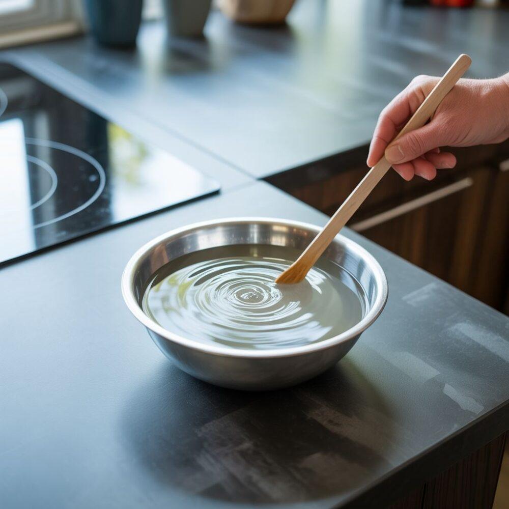 klej do tapet w misce