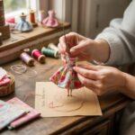 miniaturowa sukienka na lalkę